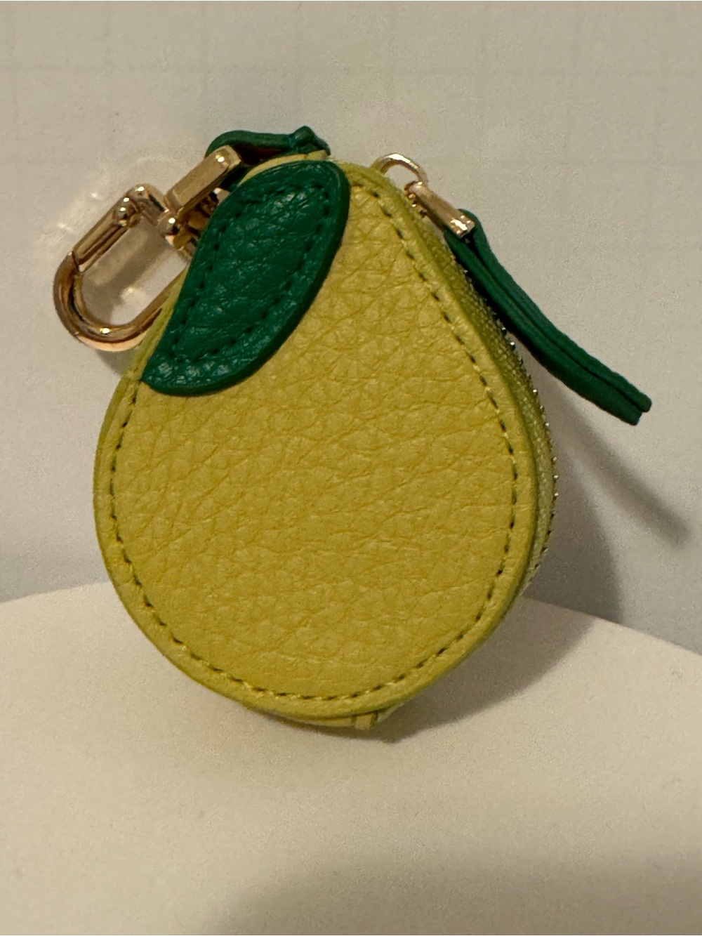 Pear Shaped Mini PU Leather Coin Purse